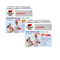 Produktbild von Doppelherz system Magnesium + Kalium Citrat Granulat Pulver für Erwachsene 2x40 Portionen