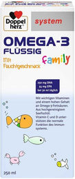 Doppelherz system Omega-3 family Flüssigkeit für Kinder und Erwachsene 250 ml – Bild 1 von 2