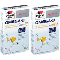 Produktbild von Doppelherz system OMEGA-3 family Lutschtabletten für Kinder und Erwachsene 120 Stück