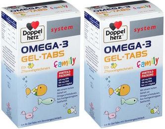 Doppelherz system OMEGA-3 family Lutschtabletten für Kinder und Erwachsene – Bild 1 von 1
