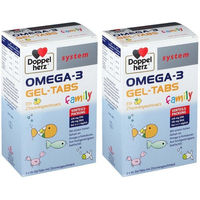 Produktbild von Doppelherz system OMEGA-3 family Lutschtabletten für Kinder und Erwachsene