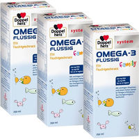 Produktbild von Doppelherz system OMEGA-3 flüssig family für Kinder und Erwachsene