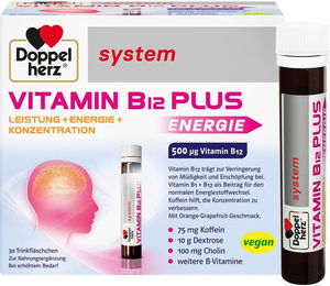 Doppelherz system Vitamin B12 Plus Trinkampullen 30 Stück – Bild 1 von 2