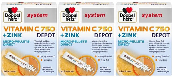 Doppelherz system Vitamin C 750 Ascorbinsäure Sticks – Bild 1 von 1
