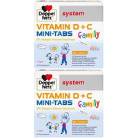 Produktbild von Doppelherz system Vitamin D + C Mini-Tabs Lutschtabletten für die Familie