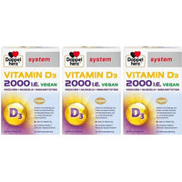 Produktbild von Doppelherz system Vitamin D3 2000 I.E. Tabletten vegan 360 Stück