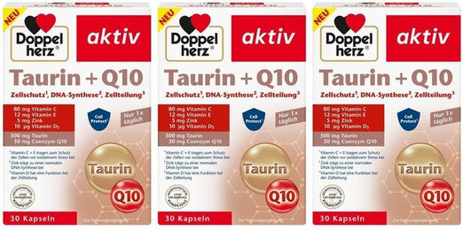 Doppelherz Taurin und Q10 Kapseln mit Ubiquinon 30 Stück – Bild 1 von 1