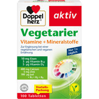Produktbild von Doppelherz Vegetarier Vitamine und Mineralstoffe Aktiv Tabletten für Erwachsene 100 Stück