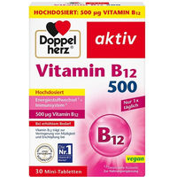 Produktbild von Doppelherz Vitamin B12 500 µg Tabletten vegan vegetarisch