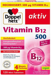 Doppelherz Vitamin B12 Tabletten vegan vegetarisch 120 Stück – Bild 1 von 1