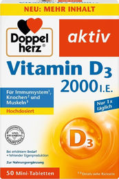 Doppelherz Vitamin D3 2000 I.E. Tabletten 50 Stück – Bild 1 von 1