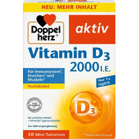Produktbild von Doppelherz Vitamin D3 2000 I.E. Tabletten 50 Stück