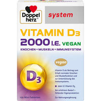 Produktbild von Doppelherz Vitamin D3 2000 I.E. vegan Tabletten 60 Stück