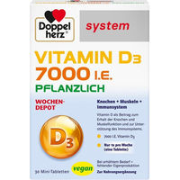 Produktbild von Doppelherz Vitamin D3 7000 I.E. pflanzlich vegan Tabletten 30 Stück