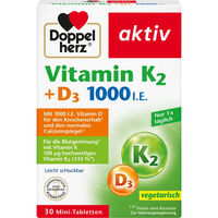 Produktbild von Doppelherz Vitamin K2 + D3 1000 I.E. Tabletten 30 Stück