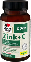 Doppelherz Zink + C Pure Kapseln vegan mit Bisglycinat 60 Stück – Bild 1 von 5