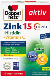 Doppelherz Zink + Histidin + Vitamin C Depot Tabletten 30 Stück – Bild 1 von 1