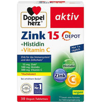 Produktbild von Doppelherz Zink + Histidin + Vitamin C Depot Tabletten 30 Stück
