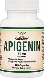 Double Wood Supplements Apigenin 50 mg Kapseln vegan vegetarisch – Bild 1 von 2