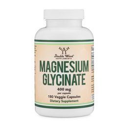 Double Wood Supplements Magnesium Bisglycinat 400 mg Kapseln vegan vegetarisch – Bild 1 von 2