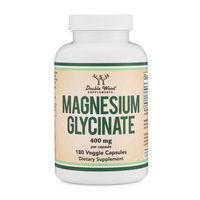 Produktbild von Double Wood Supplements Magnesium Bisglycinat 400 mg Kapseln vegan vegetarisch