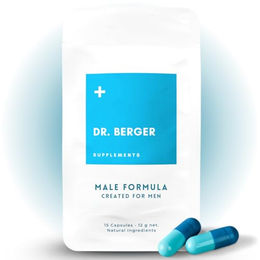 Dr. Berger Männer Formel Kapseln mit Maca, Tribulus, L-Arginin, Ginseng und Zink ohne Zusatzstoffe – Bild 1 von 3