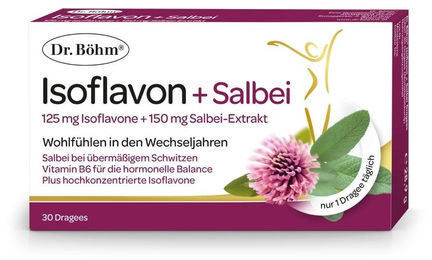 Dr. Böhm Isoflavon mit Salbei 30 Dragees – Bild 1 von 2