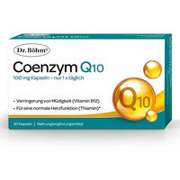 Produktbild von Dr. Böhm Coenzym Q10 Kapseln mit Ubiquinon 100 mg 30 Stück