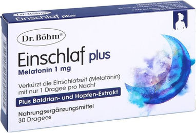 Dr. Böhm Einschlaf plus Tabletten vegan laktosefrei glutenfrei 30 Stück – Bild 1 von 4