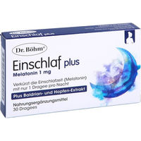 Produktbild von Dr. Böhm Einschlaf plus Tabletten vegan laktosefrei glutenfrei 30 Stück