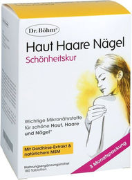 Dr. Böhm Haut Haare Nägel Schönheitskur Tabletten mit Zink, Biotin und Selen 180 Stück – Bild 1 von 2