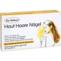 Produktbild von Dr. Böhm Haut Haare Nägel Tabletten mit Zink Biotin und Selen 60 Stück laktosefrei glutenfrei ohne Gelatine