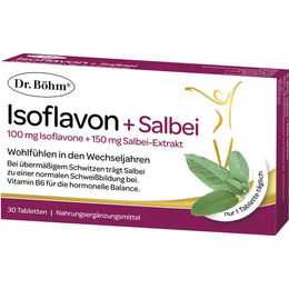 DR.BÖHM Isoflavon + Salbei Tabletten laktosefrei und glutenfrei 30 Stück – Bild 1 von 5