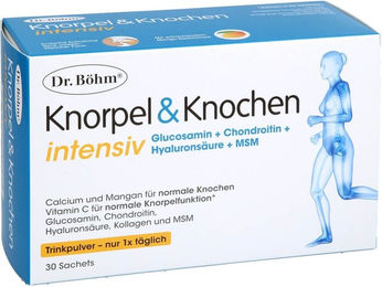 Dr. Böhm Knorpel & Knochen intensiv Trinkpulver mit Calcium und Vitamin D, Mango-Geschmack, 171 g – Bild 1 von 3
