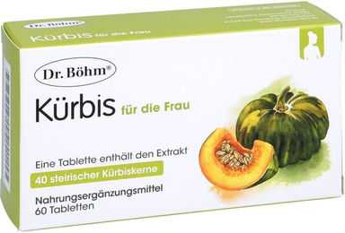 Dr. Böhm Kürbis für die Frau Tabletten 60 Stück laktosefrei und glutenfrei – Bild 1 von 2