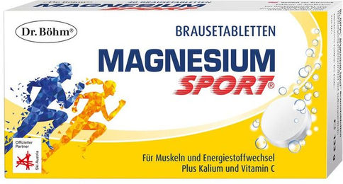 Dr. Böhm Magnesium Sport Brausetabletten Zitrone vegan glutenfrei laktosefrei – Bild 1 von 2