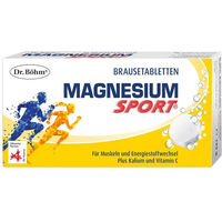 Produktbild von Dr. Böhm Magnesium Sport Brausetabletten Zitrone vegan glutenfrei laktosefrei