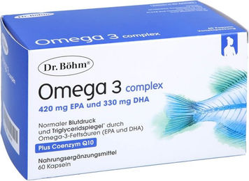 Dr. Böhm Omega-3 Complex Kapseln 1500 mg laktosefrei und glutenfrei 60 Stück – Bild 1 von 4