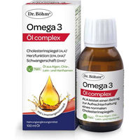 Produktbild von Dr. Böhm Omega-3 Öl Complex Flüssig laktosefrei und glutenfrei für Schwangere und Stillende