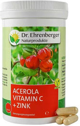 Dr. Ehrenberger Acerola Vitamin C und Zink Kapseln mit Hagebutte 60 Stück – Bild 1 von 1