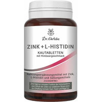 Produktbild von Dr. Ehrlichs Zink Bisglycinat mit L-Histidin Lutschtabletten vegan zuckerfrei laktosefrei glutenfrei 60 Stück