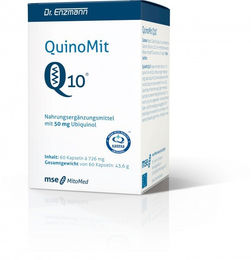 Dr. Enzmann mse Pharmazeutika QuinoMit Ubiquinol Coenzym Q10 50 mg Kapseln 60 Stück vegan glutenfrei hefefrei – Bild 1 von 1