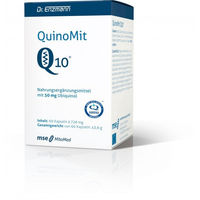 Produktbild von Dr. Enzmann mse Pharmazeutika QuinoMit Ubiquinol Coenzym Q10 50 mg Kapseln 60 Stück vegan glutenfrei hefefrei