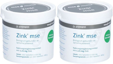 Dr. Enzmann Zink II 1,25 mg Tabletten glutenfrei und ohne Gelatine 120 Stück – Bild 1 von 1