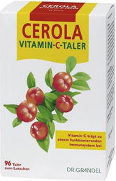 Dr. Grandel Cerola Vitamin C Lutschtabletten mit Acerola und Hagebutte glutenfrei und laktosefrei 96 Stück – Bild 1 von 1