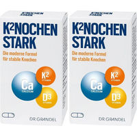 Produktbild von DR. GRANDEL K2 NOCHENSTARK Algenkalk Sango Kapseln vegan glutenfrei 120 Stück