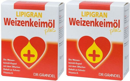 Dr. Grandel Lipigran Weizenkeimöl Plus mit Vitamin E Kapseln 200 Stück – Bild 1 von 1
