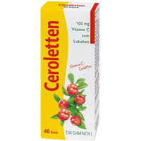 Produktbild von Dr. Grandel Vitamin C Lutschtabletten mit Acerola und Hagebutte glutenfrei und laktosefrei