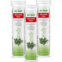 Produktbild von Dr. Hall Kollagen Plus Brausetabletten zuckerfrei 3er Set