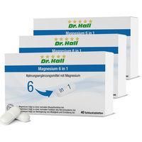 Produktbild von Dr. Hall Magnesium 6 in 1 Komplex Tabletten 120 Stück